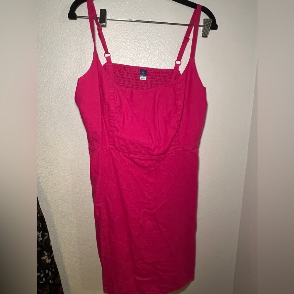 Old Navy Hot Pink Straight Structured Dress Size XL